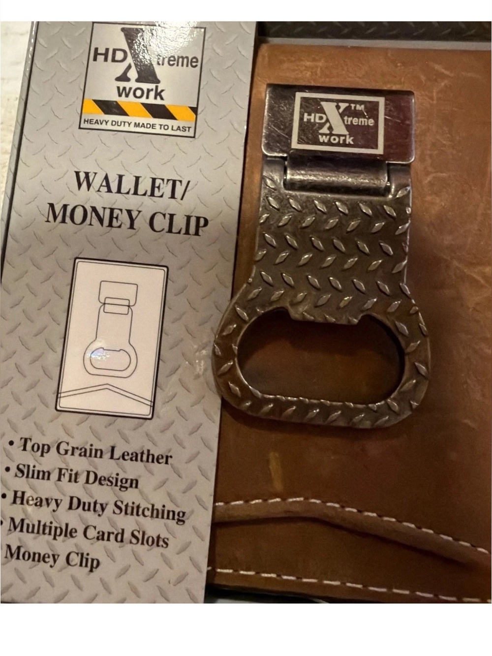 Nocona HDX® Men's Bifold & Money Clip
Brown Leather Wallet N6310944 Stylish